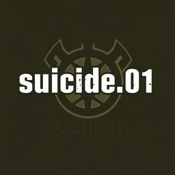 A logo design for a group chat named 'suicide
