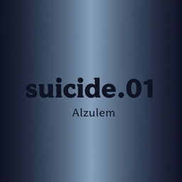A somber and moody logo design for a group chat named 'suicide