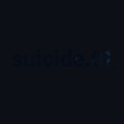 A somber and moody logo design for a group chat named 'suicide