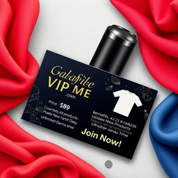 A visually appealing VIP membership card design for Galafile