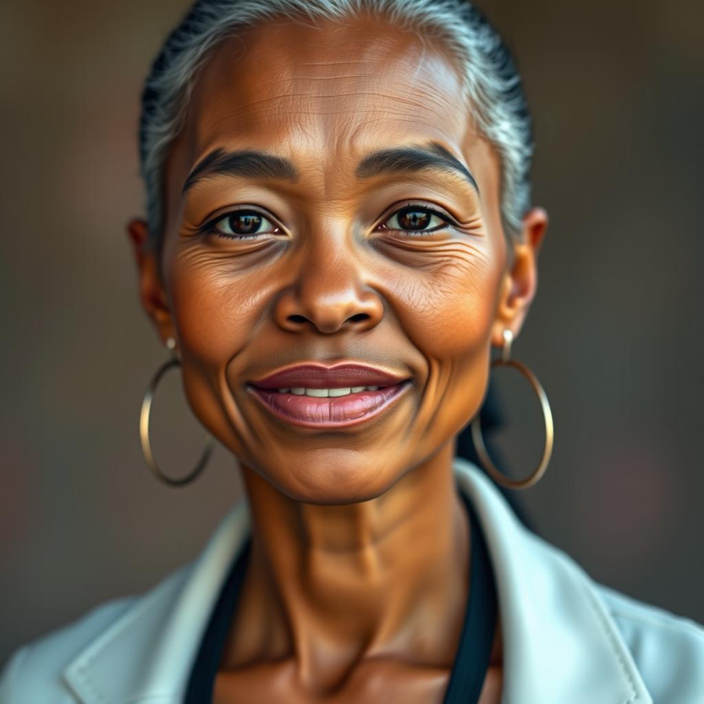 A detailed and vibrant portrait based on a provided photo, capturing the essence of the individual with an emphasis on facial features, expression, and overall personality