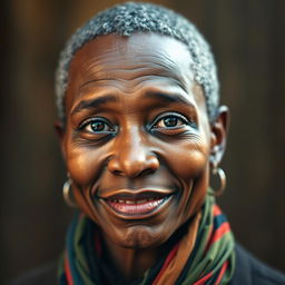 A detailed and vibrant portrait based on a provided photo, capturing the essence of the individual with an emphasis on facial features, expression, and overall personality