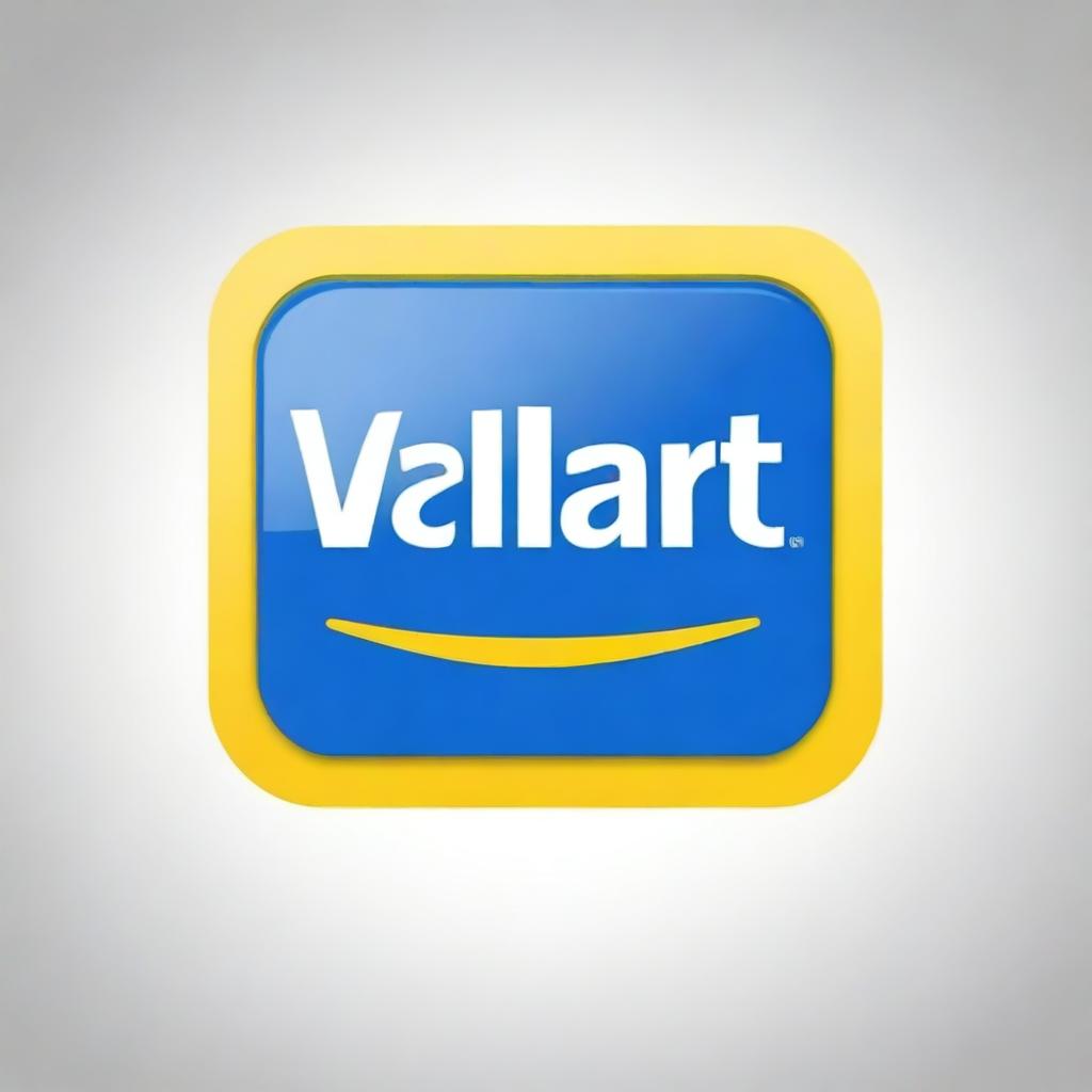 A high-quality digital art image featuring the logo of Walmart