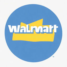 A high-quality digital art image featuring the logo of Walmart