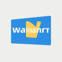 A high-quality digital art image featuring the logo of Walmart