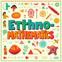A vibrant and engaging educational poster on ethnomathematics, showcasing the diverse mathematical concepts from various cultures
