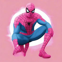 A vibrant, high-quality digital art image presenting a unique take on Spiderman