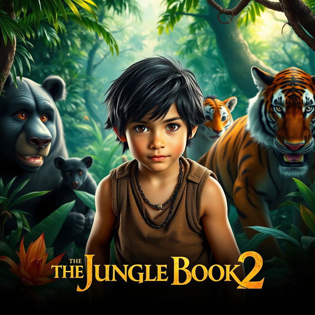 A live-action poster for the movie 'The Jungle Book 2'