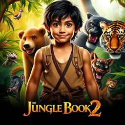 A live-action poster for the movie 'The Jungle Book 2'