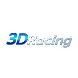 The word '3DRacing' designed in a simple and elegant typeface, with a modern sans-serif style, emphasizing clarity and sophistication