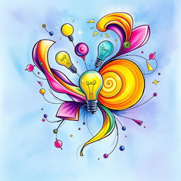An imaginative drawing that encapsulates the theme of the provided file, featuring vibrant colors and dynamic shapes