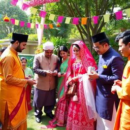 A vibrant Bride Price Ceremony, showcasing traditional attire and customs