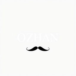 A minimalist and classy music cover design featuring the name 'OZHAN' in bold, elegant typography
