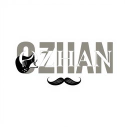 A minimalist and classy music cover design featuring the name 'OZHAN' in bold, elegant typography