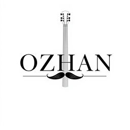 A minimalist and classy music cover design featuring the name 'OZHAN' in bold, elegant typography