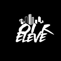 A logo design for the clothing brand 'NOIR Élevé', featuring a modern and edgy streetwear aesthetic