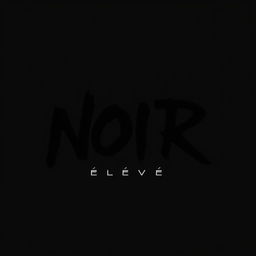 A modern logo design for the clothing brand "NOIR Élevé", capturing the essence of streetwear and urban style