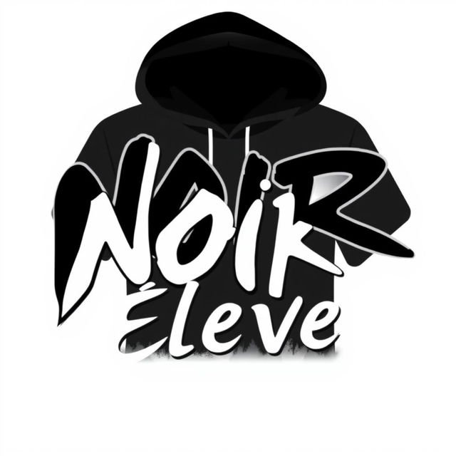 A modern logo design for the clothing brand "NOIR Élevé", capturing the essence of streetwear and urban style