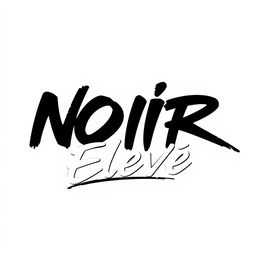 A modern logo design for the clothing brand "NOIR Élevé", capturing the essence of streetwear and urban style