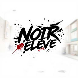 A logo design for the clothing brand "NOIR Élevé" featuring a sleek and modern aesthetic