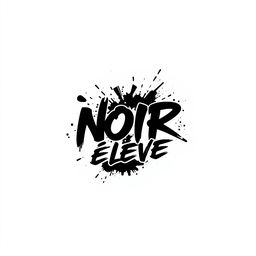 A logo design for the clothing brand "NOIR Élevé" featuring a sleek and modern aesthetic