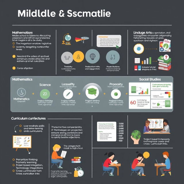 A comprehensive curriculum design for middle school students that aligns and complements the learning objectives from elementary to high school