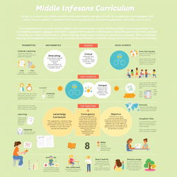 A comprehensive curriculum design for middle school students that aligns and complements the learning objectives from elementary to high school