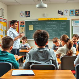 An engaging visual representation highlighting various behavioral problems in a classroom setting