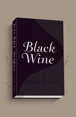 A book cover design for the title 'Black Wine' by Amah Barrin