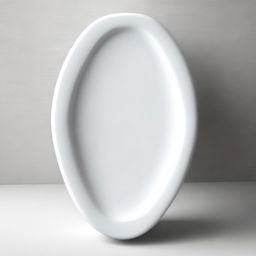 A high-quality, photo-realistic 3D render of a toilet seat