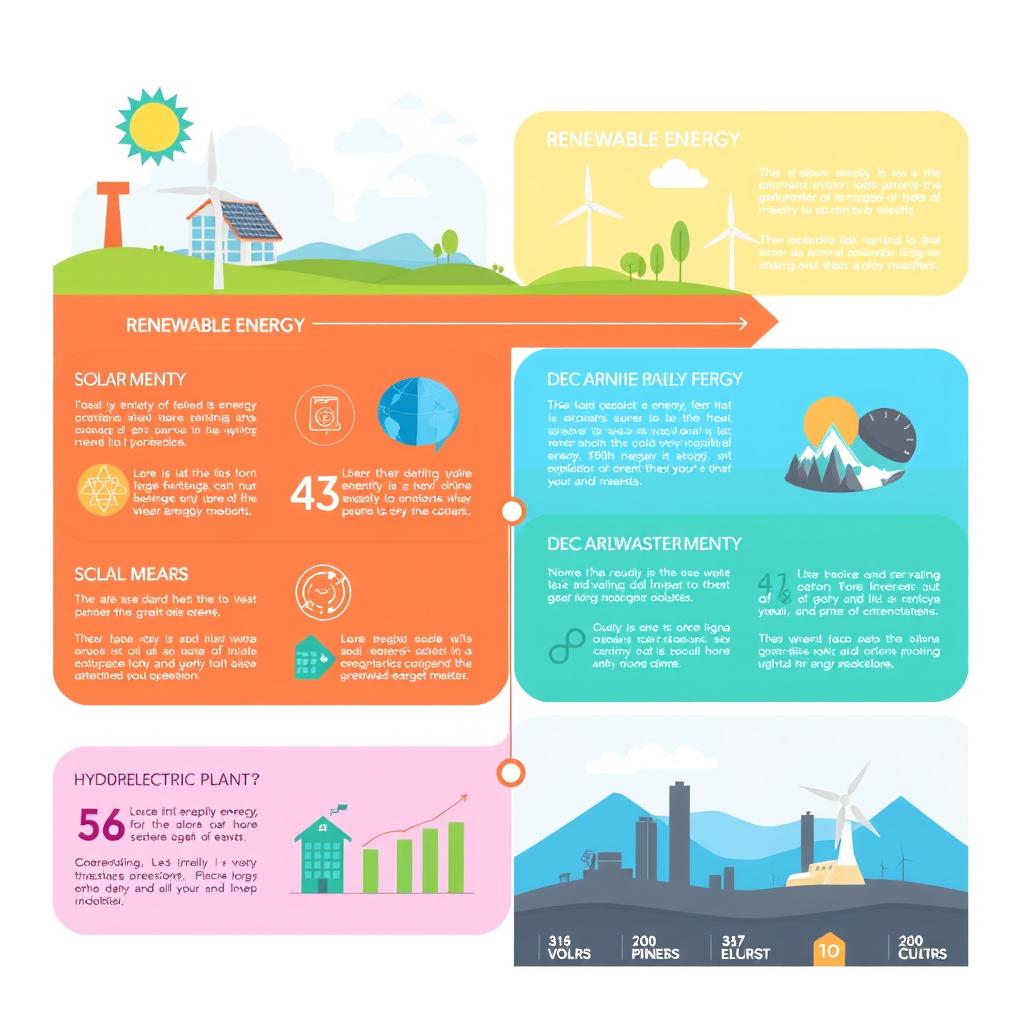 A visually appealing infographic design that features a mix of vibrant colors and clean layouts