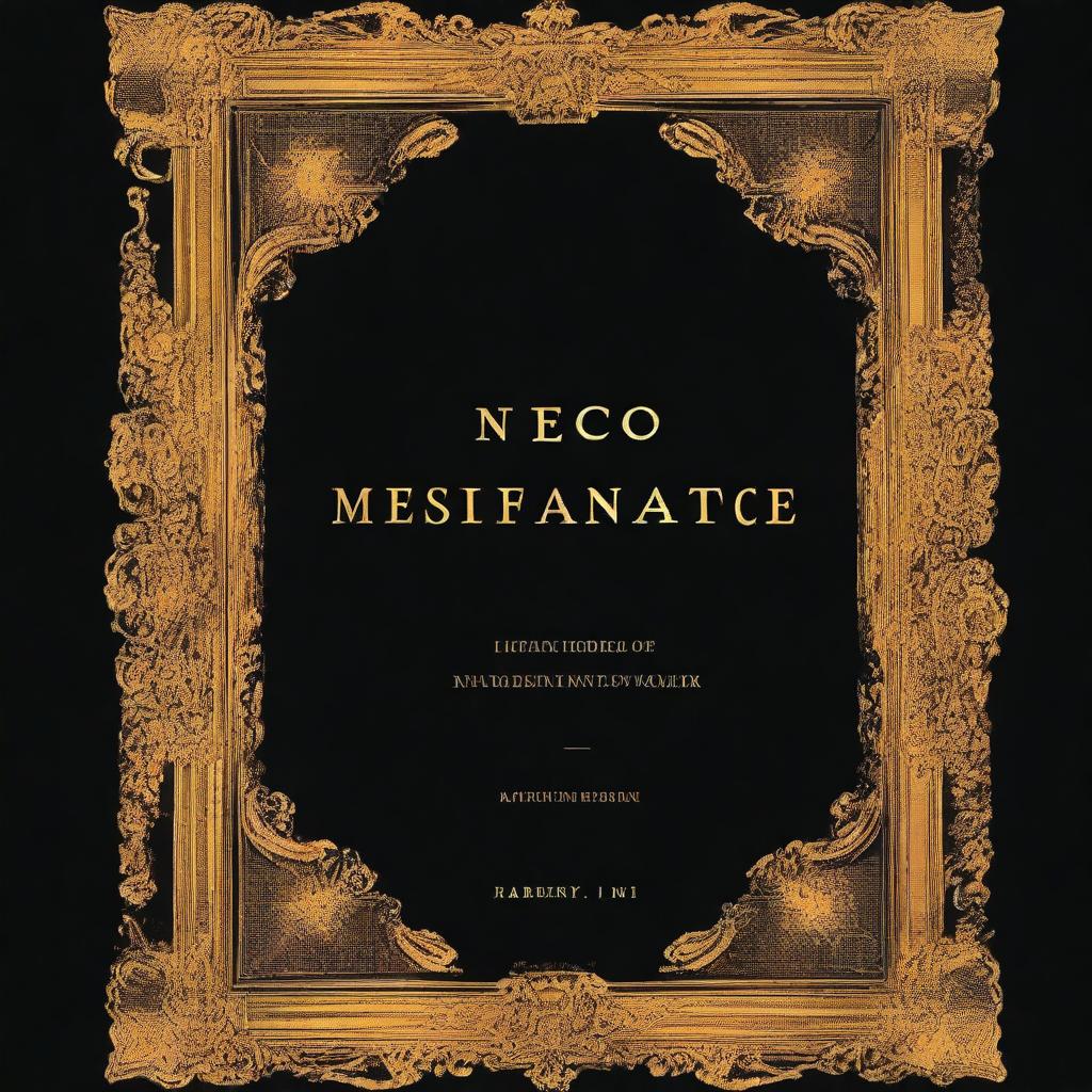 A high-quality image of a book cover, completely black in color, is illuminated by a powerful flame of yellow light, reminiscent of a divine glow