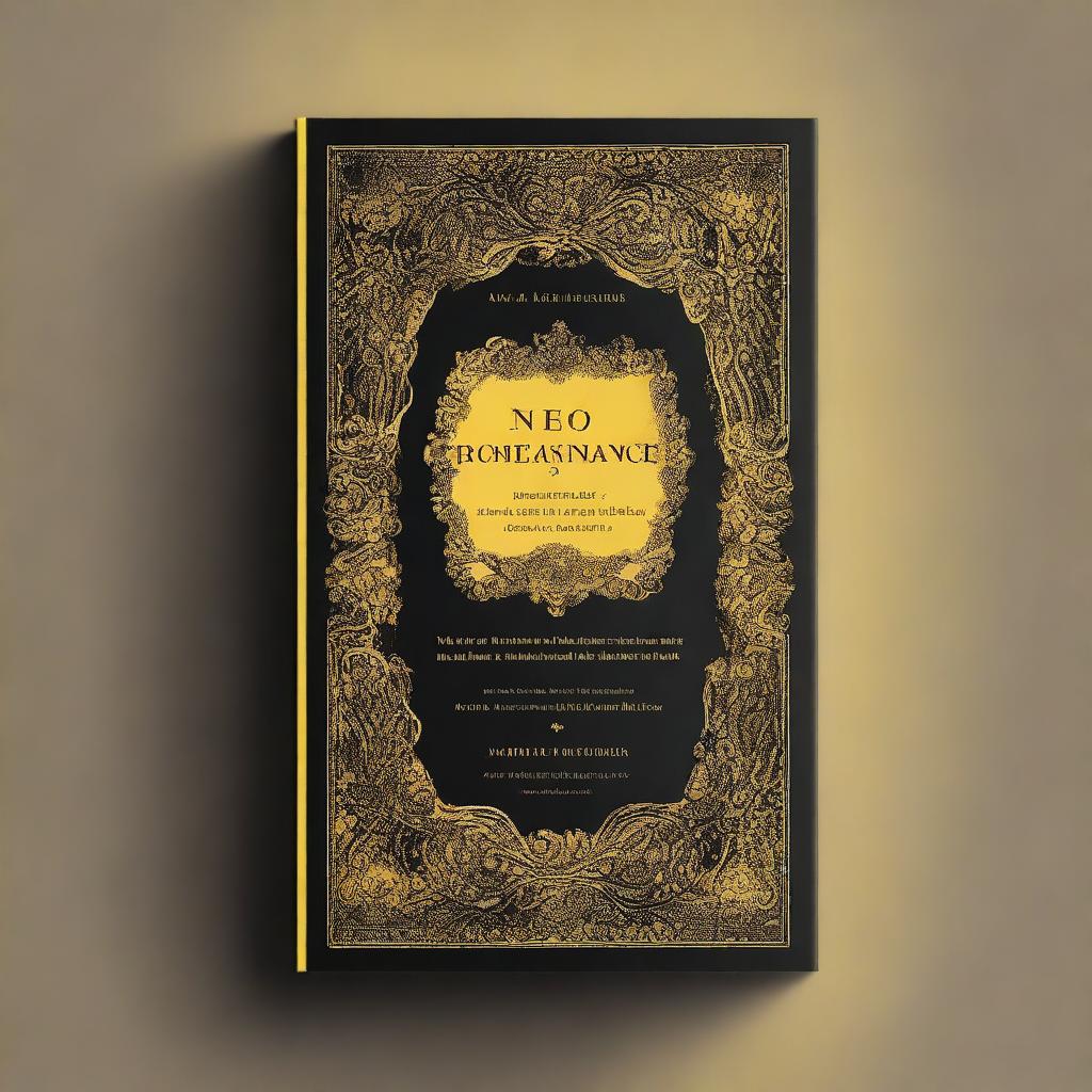 A high-quality image of a book cover, completely black in color, is illuminated by a powerful flame of yellow light, reminiscent of a divine glow