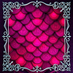 A captivating fantasy art novel cover featuring an ornate silver filigree border