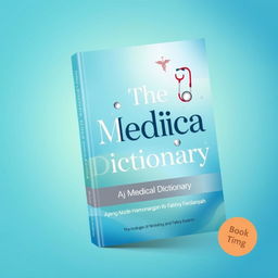 A beautifully designed book cover for 'The Medical Dictionary' by Ajeng Mutiara, Clynton Hamonangan, Rani Mutiara, and Fakhry Ferdiansyah