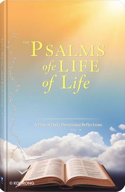 A beautifully designed book cover featuring a soft gradient sky with shades of warm gold and deep blue, blending seamlessly into each other