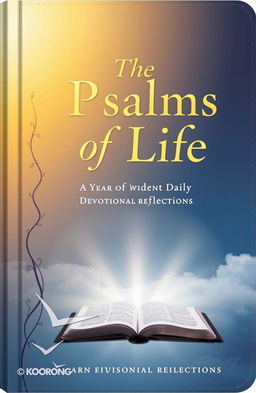 A beautifully designed book cover featuring a soft gradient sky with shades of warm gold and deep blue, blending seamlessly into each other