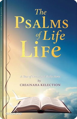 A beautifully designed book cover featuring a soft gradient sky with shades of warm gold and deep blue, blending seamlessly into each other