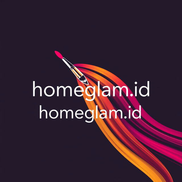 A modern and elegant logo design for a beauty business called 'homeglam