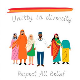 A simple yet impactful illustration symbolizing the fight against religious discrimination