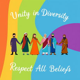 A simple yet impactful illustration symbolizing the fight against religious discrimination