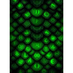 A fantasy art novel cover featuring dark green scales as the central element of the design
