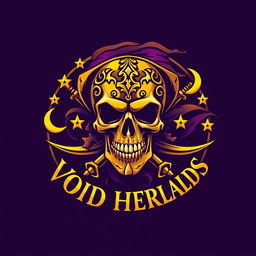 A striking emblem for a pirate crew named 'Void Heralds'