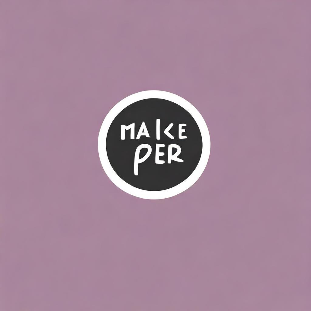 A high-quality, digital art logo for a club called 'MAKE THE PEER LOGO'