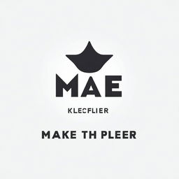A high-quality, digital art logo for a club called 'MAKE THE PEER LOGO'