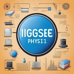 A high-quality digital art representing a textbook cover for IGCSE Physics