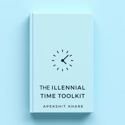 A sleek and modern cover design for the self-help book 'The Millennial Time Toolkit' by Apekshit Khare
