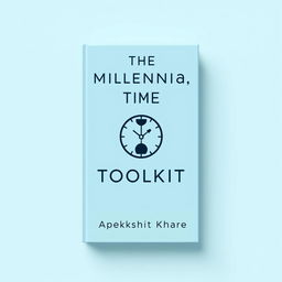 A sleek and modern cover design for the self-help book 'The Millennial Time Toolkit' by Apekshit Khare