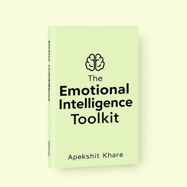 A fresh and inviting cover design for the self-help book 'The Emotional Intelligence Toolkit' by Apekshit Khare, focusing on the theme of managing emotions better