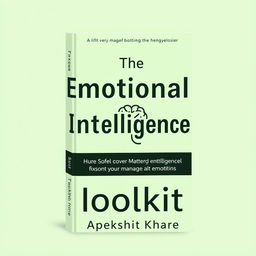 A fresh and inviting cover design for the self-help book 'The Emotional Intelligence Toolkit' by Apekshit Khare, focusing on the theme of managing emotions better